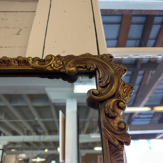 Gilded Floral Frame Mirror