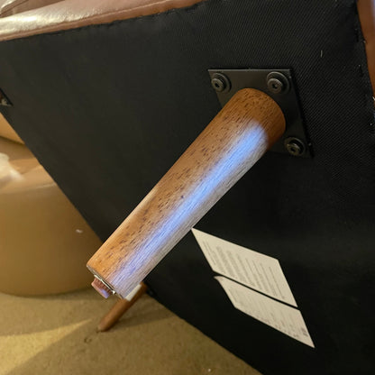 West Elm Saddle Vegan Leather Large Square Ottoman