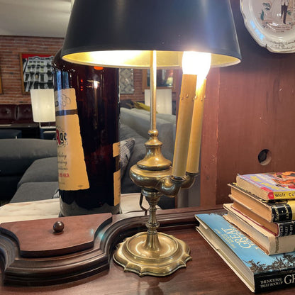 19th Century Double Candlestick Whale Oil Lamp