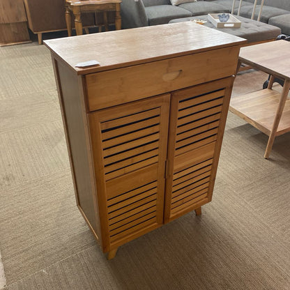 Bamboo One Drawer Two Door Cabinet