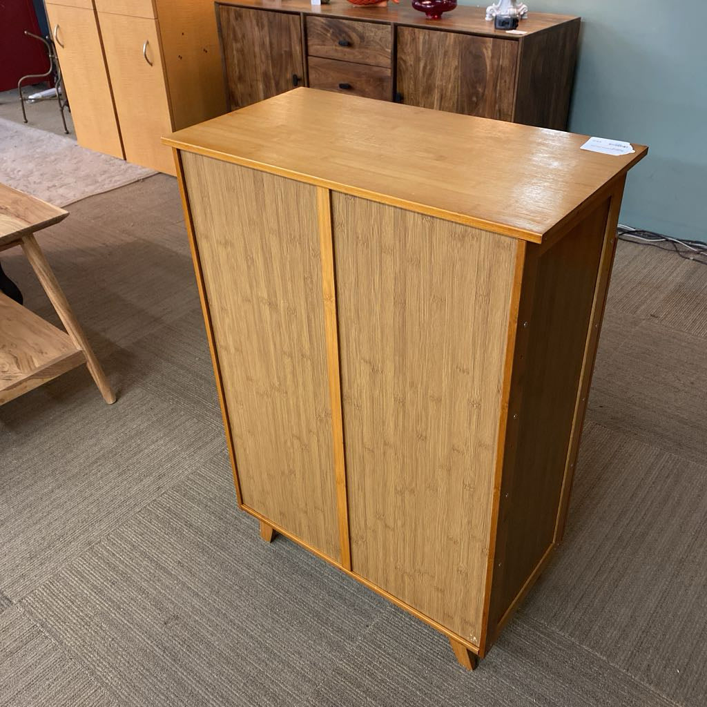 Bamboo One Drawer Two Door Cabinet