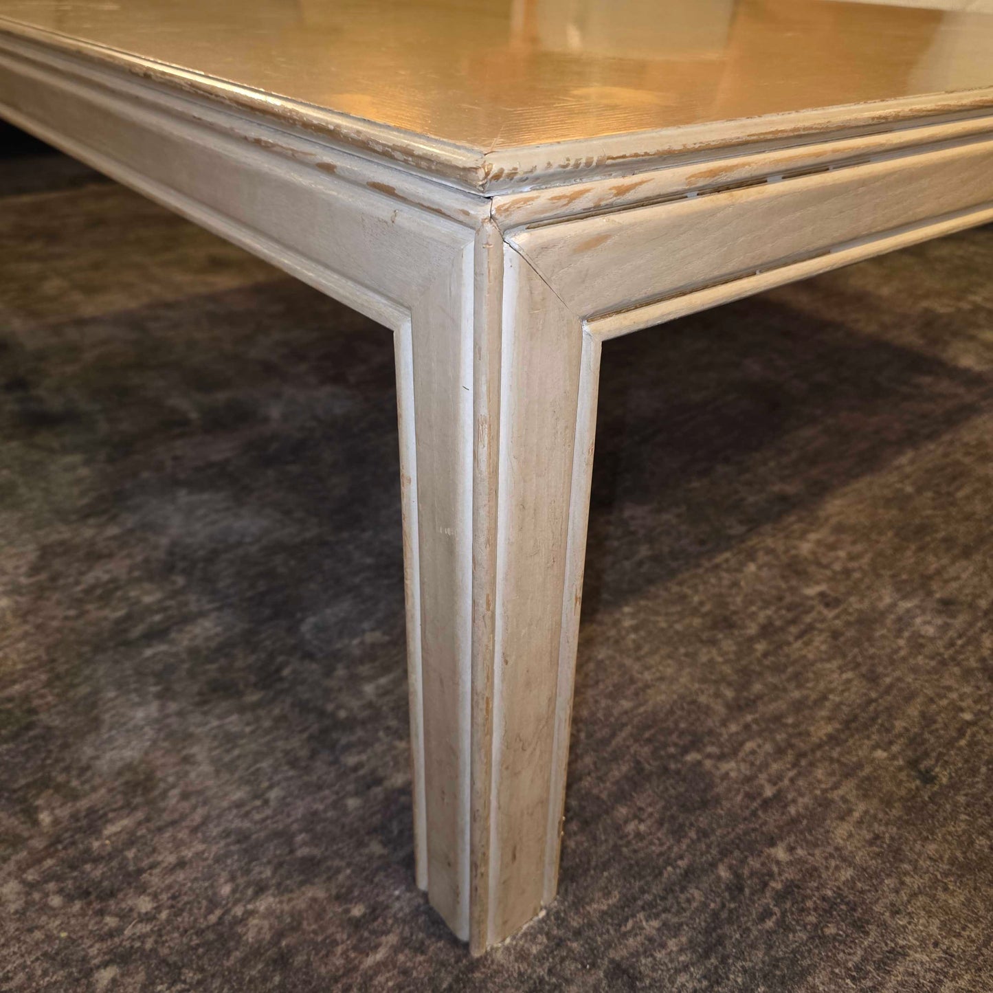Henredon Cream Large Rectangular Coffee Table
