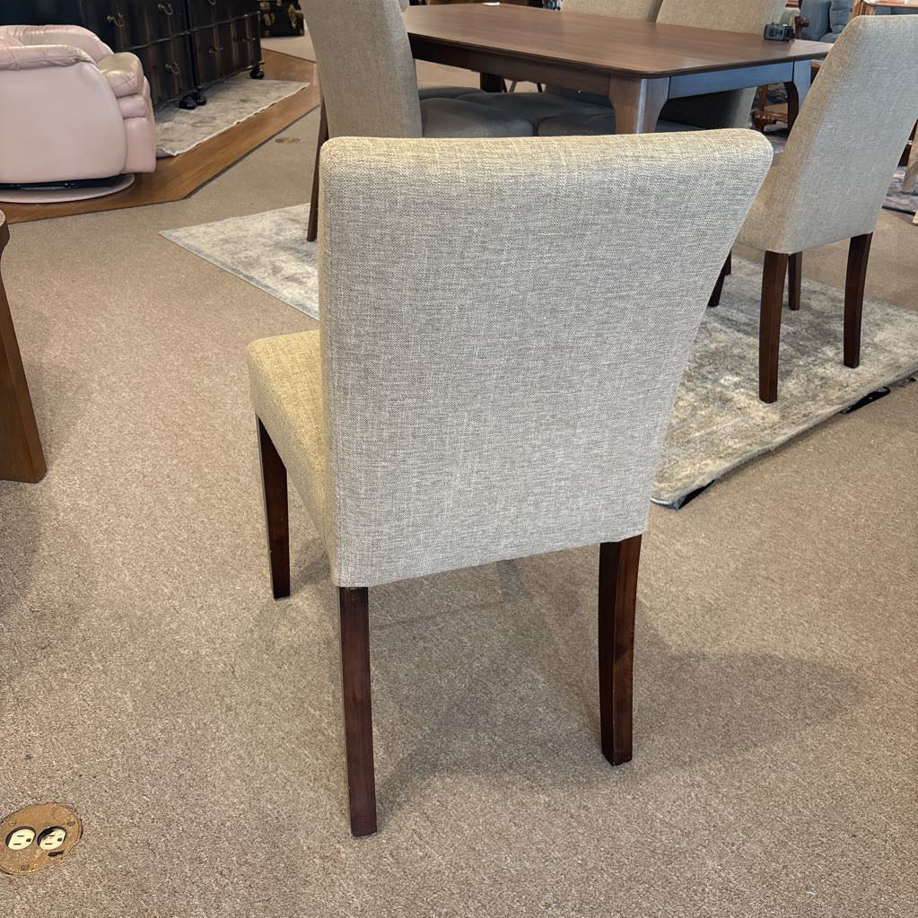 Crate & Barrel Taupe Upholstered Dining Chair (SET OF 6)