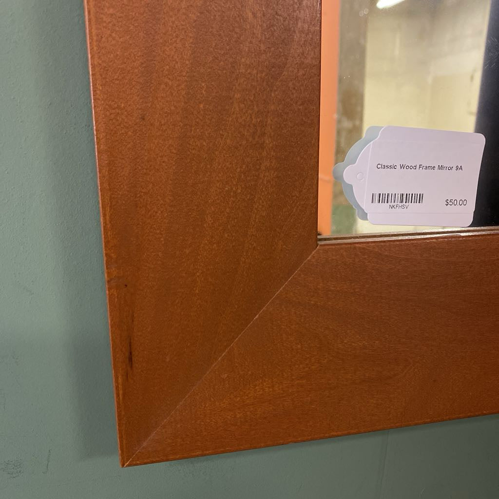 Classic Wood Frame Mirror
