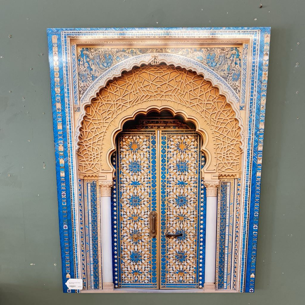 Metal Moroccan Golden Palace Doors Art