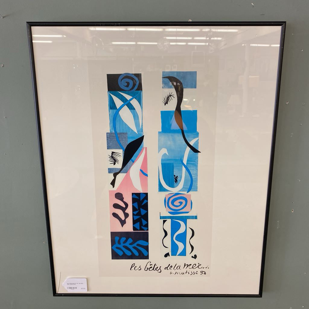 MATISSE BEAST OF THE SEA Print (AS IS)