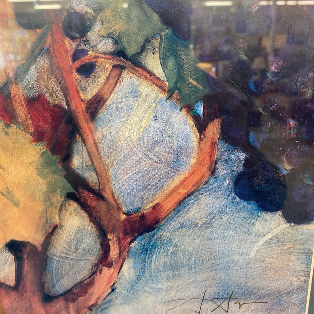 Signed Grapes on a Vine Art