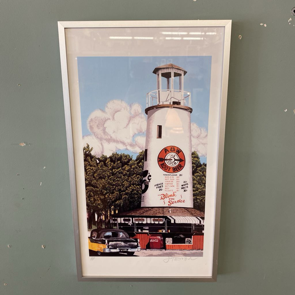 Vintage Signed Iowa A&W Root Beer Artist Proof