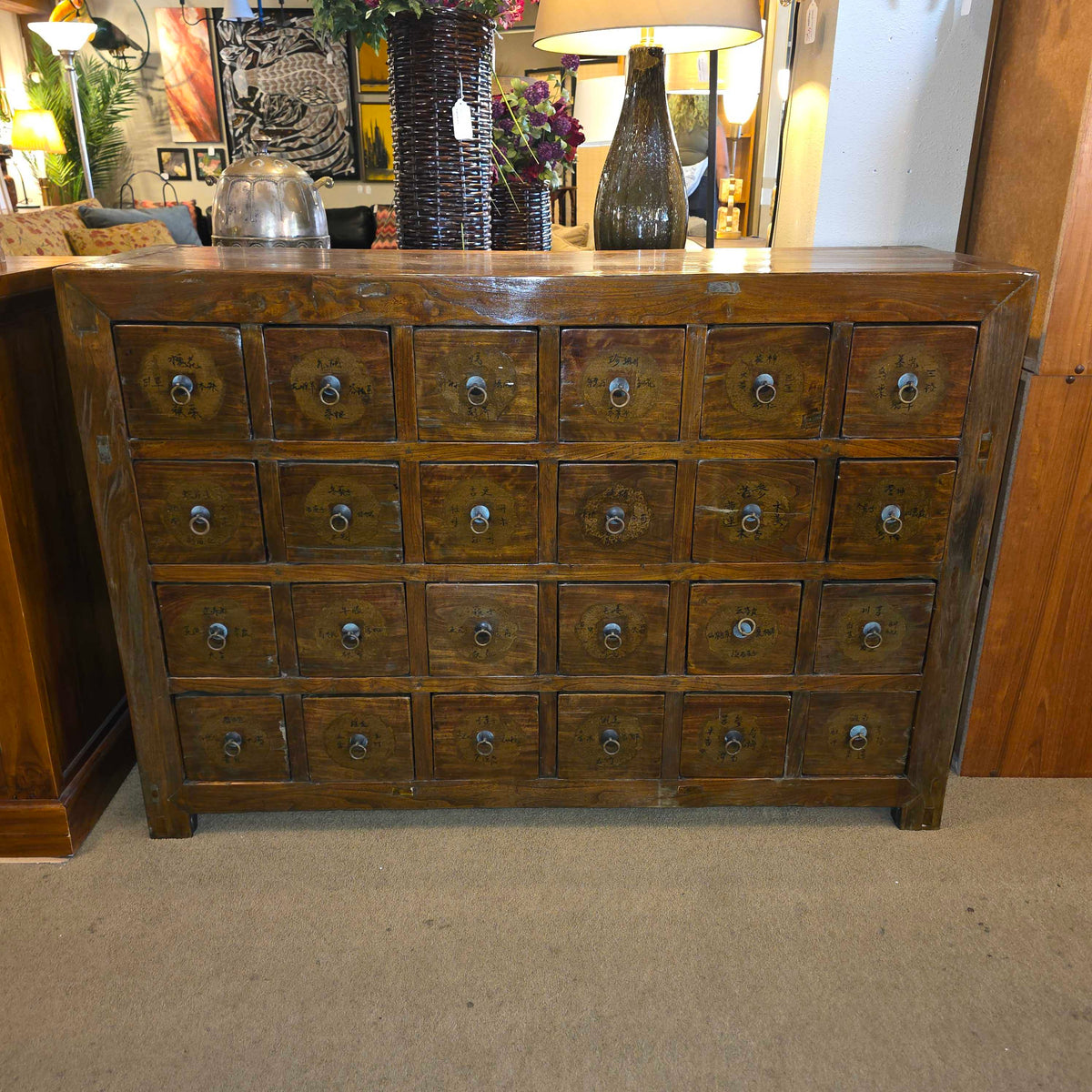 Antique 24 Drawer Chinese Apothecary Cabinet