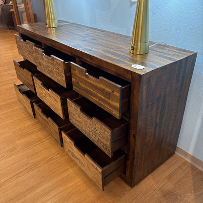 Recycled Wood 9 Drawer Sideboard