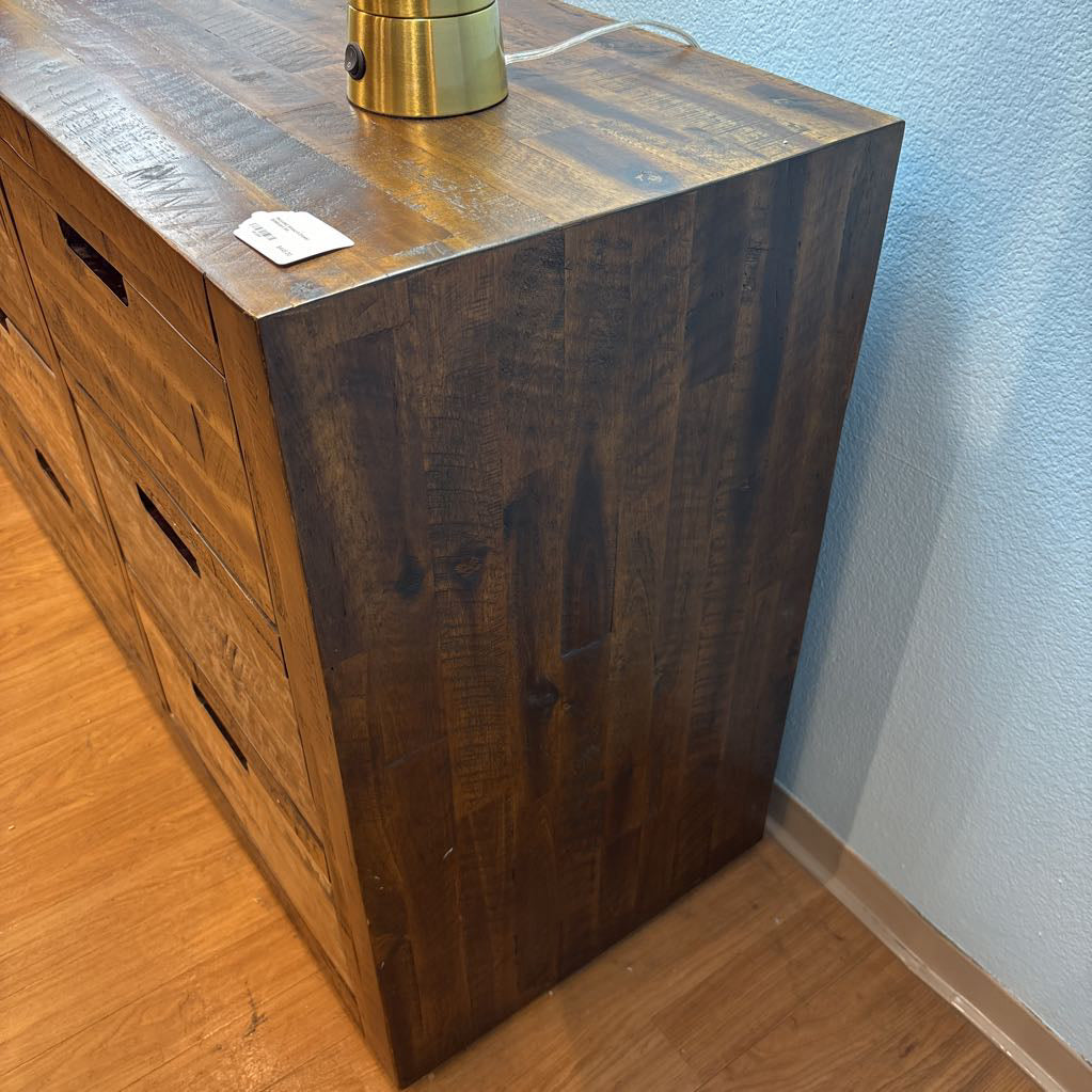 Recycled Wood 9 Drawer Sideboard