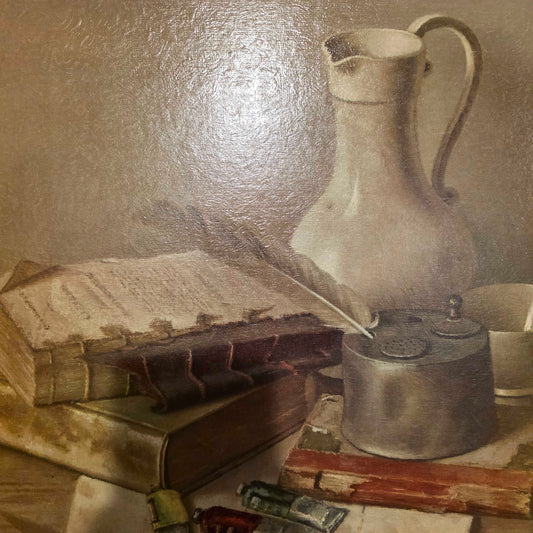 Paint Tubes with Pitcher and Ink Pot Art