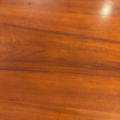 Extendable Cherry Wood Dining Table w/ Two Leafs w/ Set of 6 Chairs