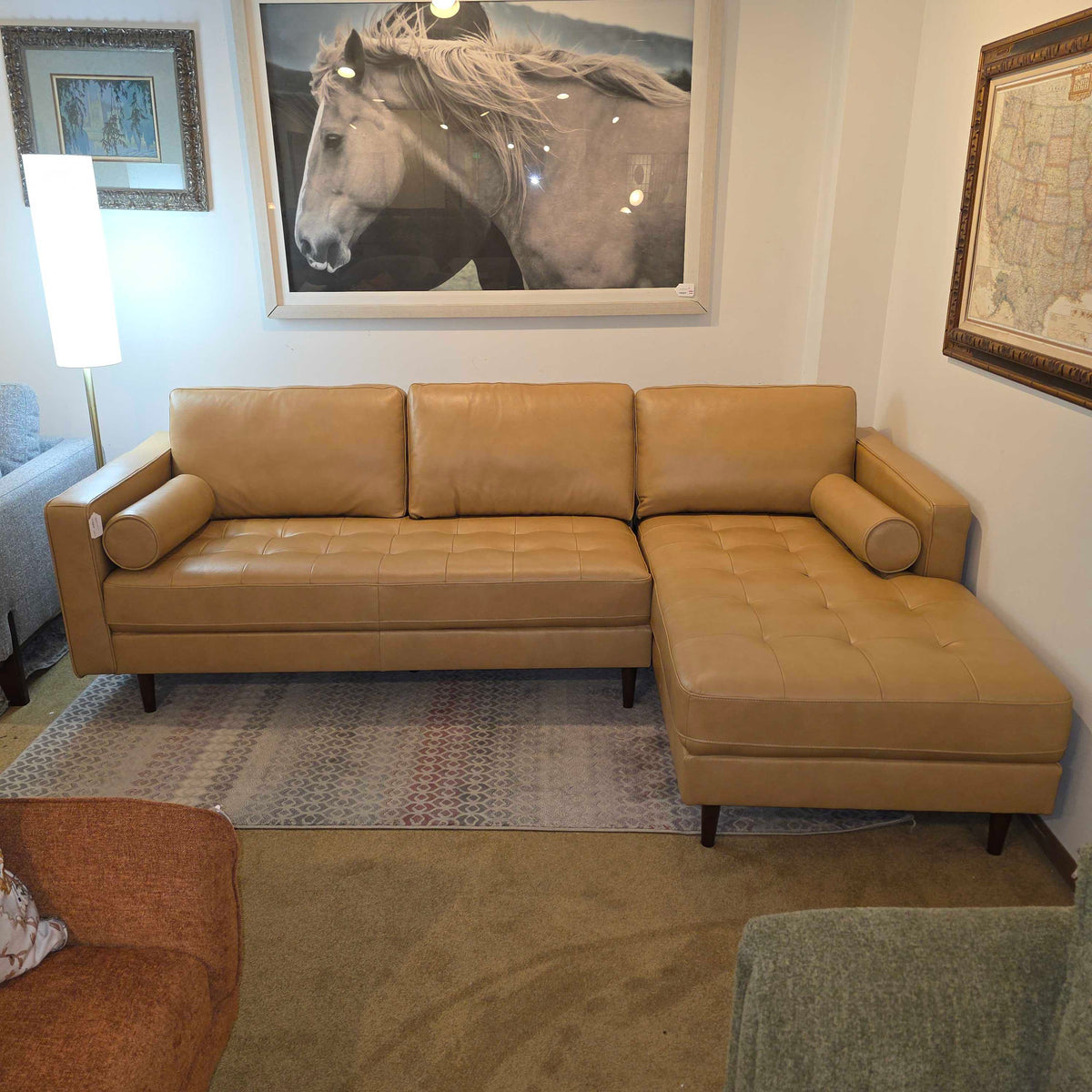 Malmo Dune Leather RAF Sectional