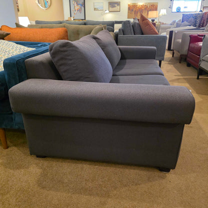 Gray Two Seat Low Sitting Sofa
