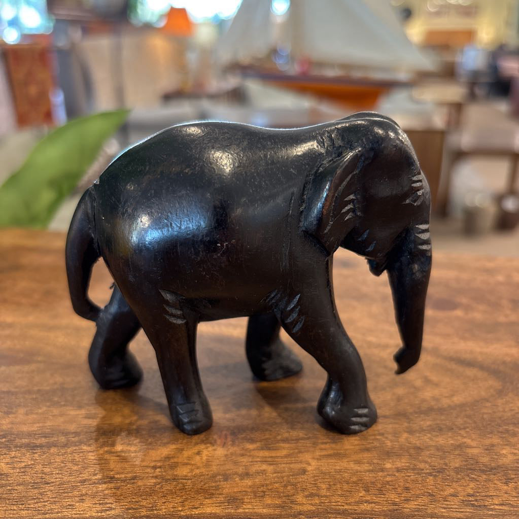 Hand Carved Dark Elephant