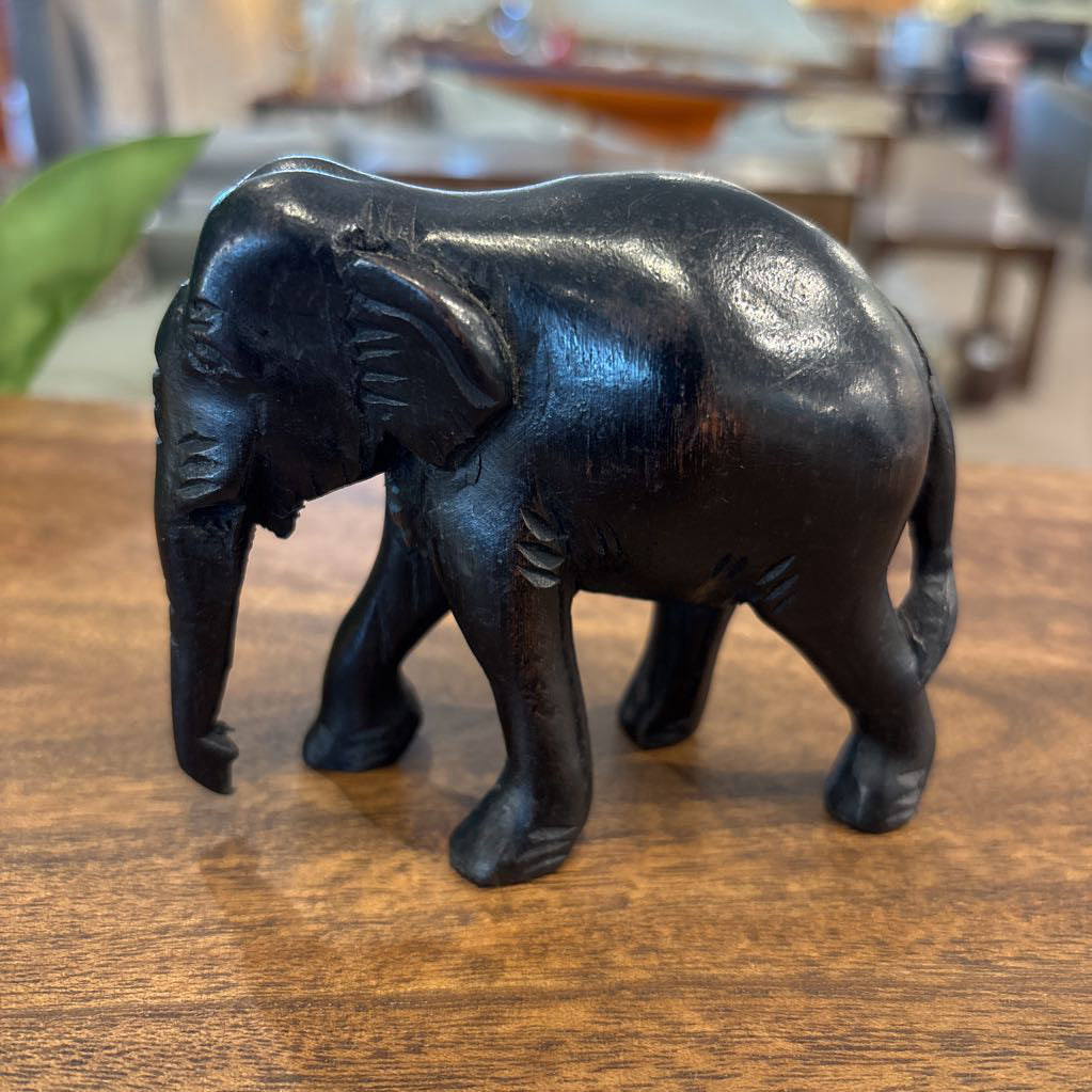 Hand Carved Dark Elephant