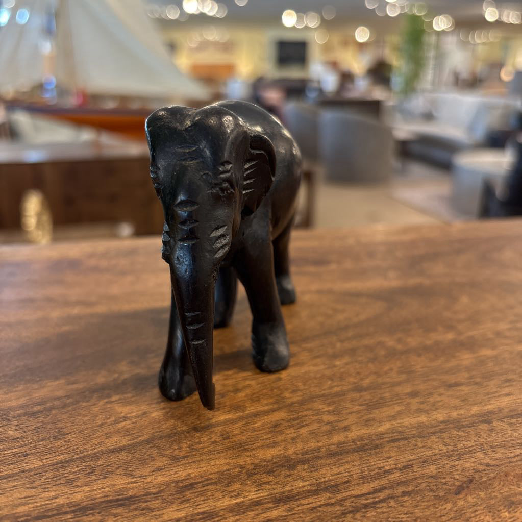 Hand Carved Dark Elephant