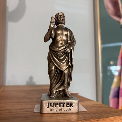 Silver Toned Jupiter Figure
