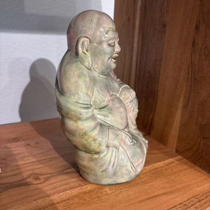 Green Ceramic Laughing Budda