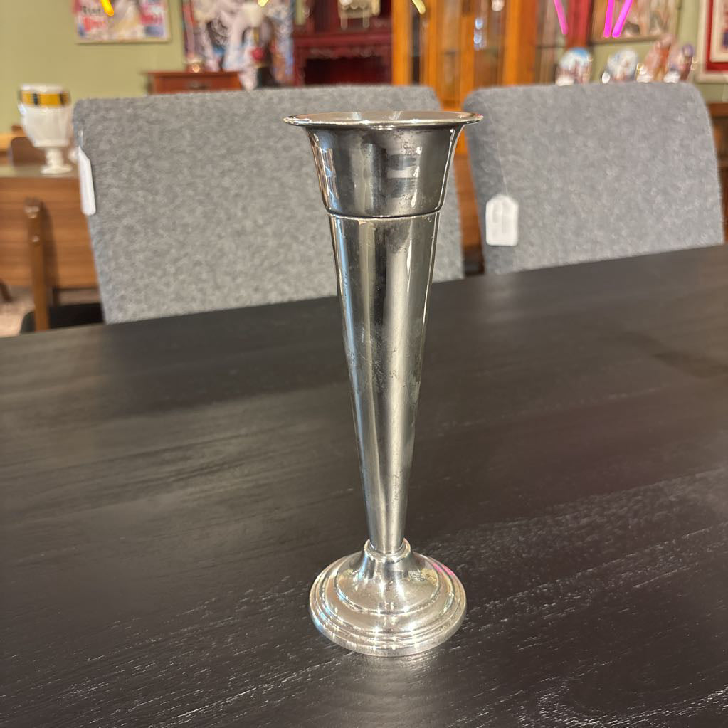 Tall Silver Vase