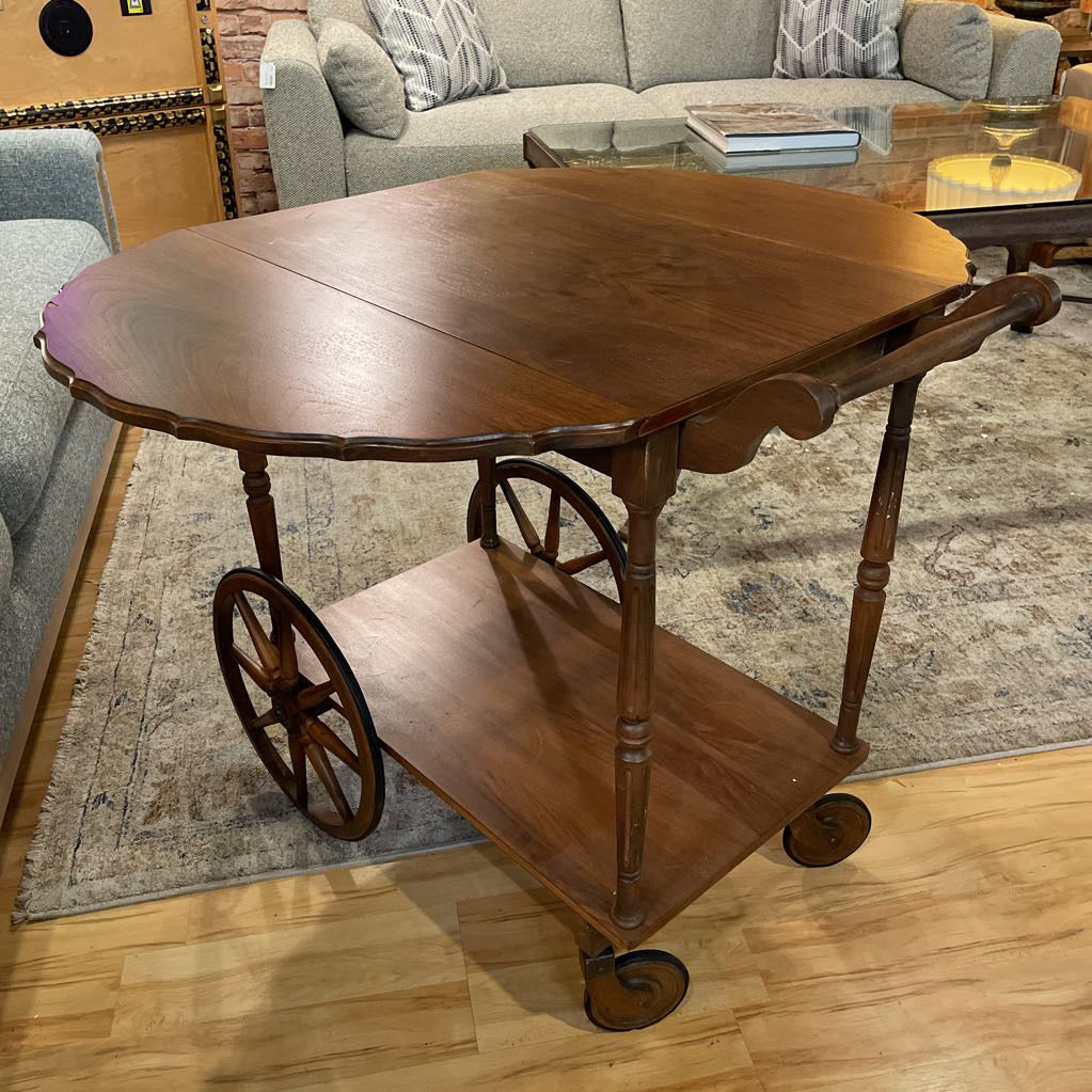 Vintage Drop Leaf Tea Cart C BAR CARTS