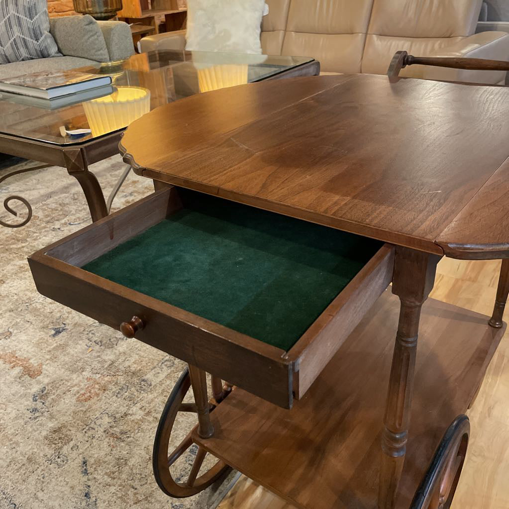Vintage Drop Leaf Tea Cart C BAR CARTS