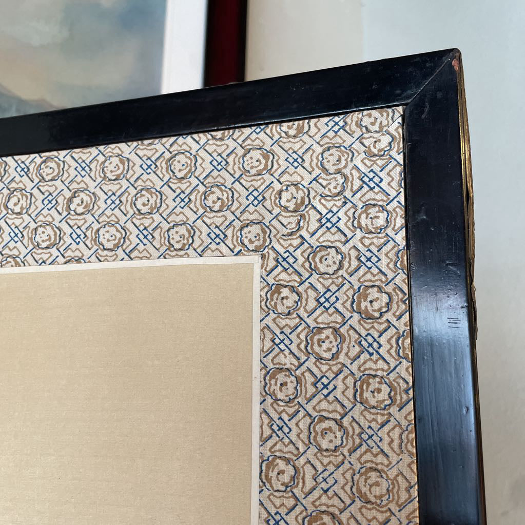 4 Panel Crane Motif Screen