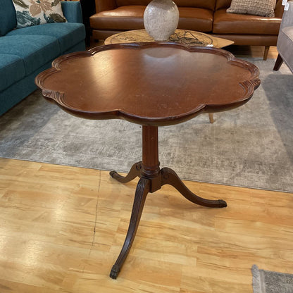 Vintage Mersman Pie Crust Pedestal Table C SIDE TABLES