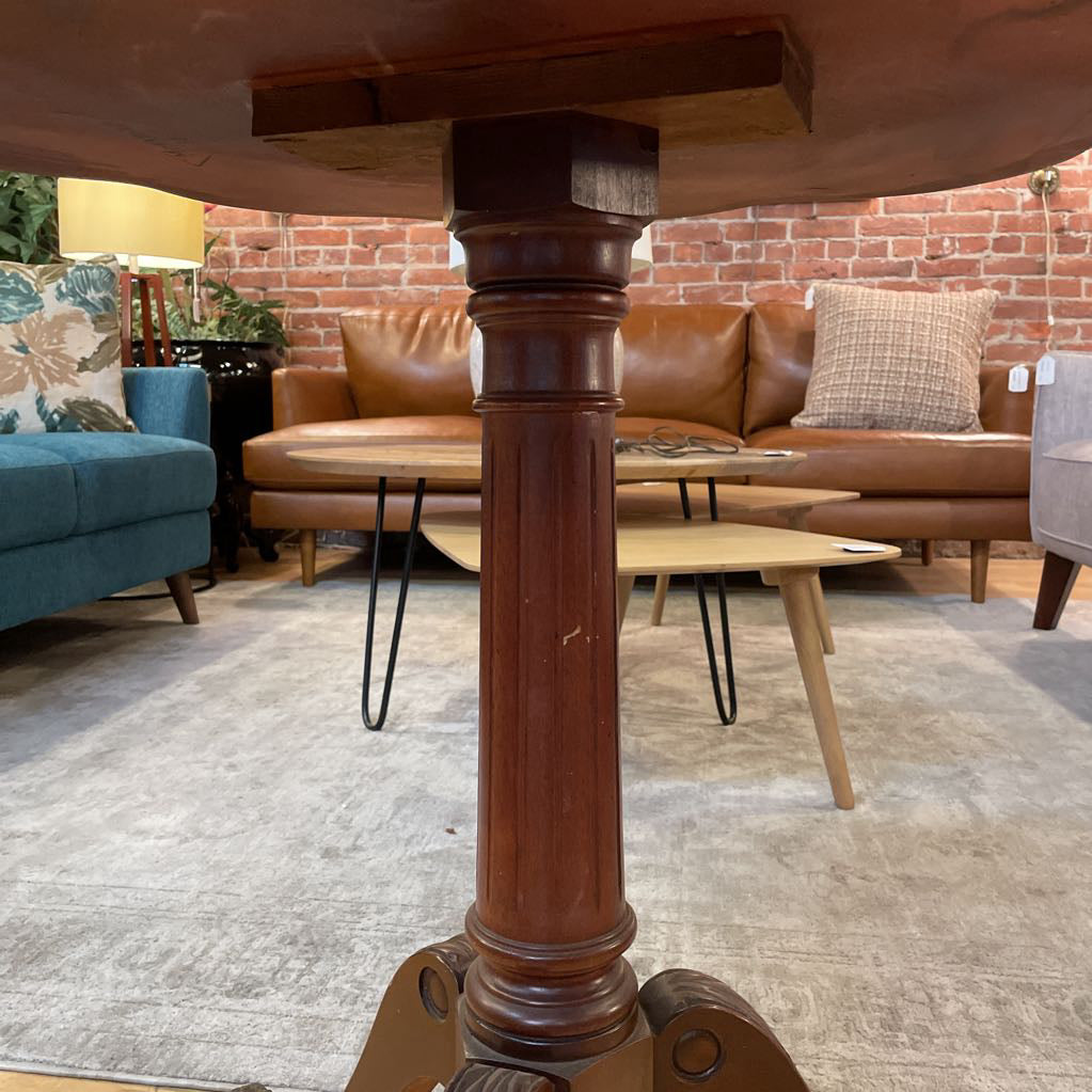 Vintage Mersman Pie Crust Pedestal Table C SIDE TABLES