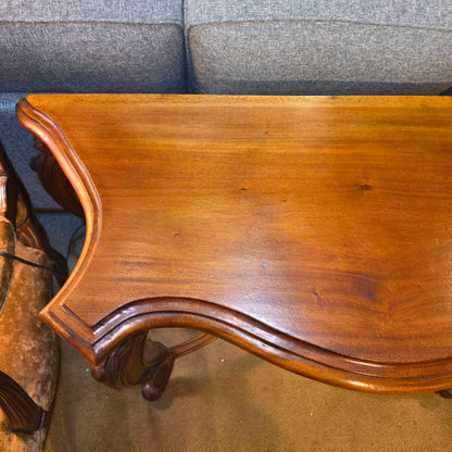Ornate Carved Wood Console Table