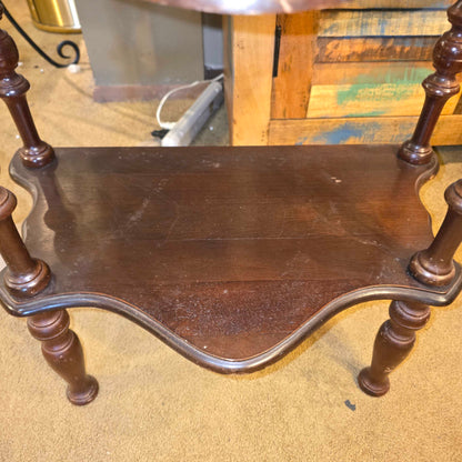 5 Tier Carved Wood Shelf C BOOKSHELVES