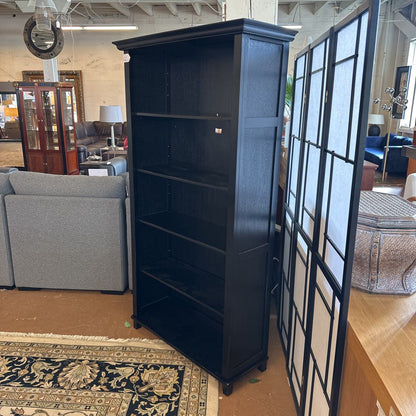 Tall Black Book Case