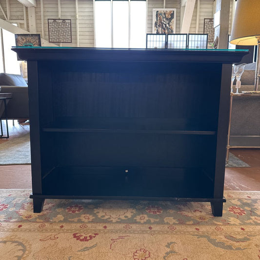Short Black Book Cupboard