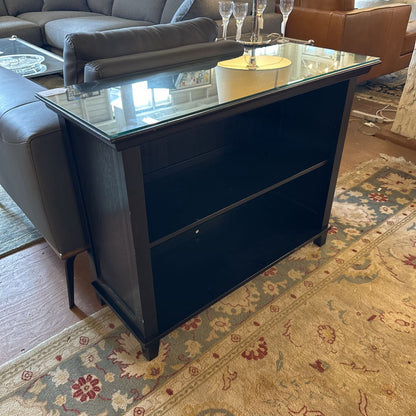 Short Black Book Cupboard
