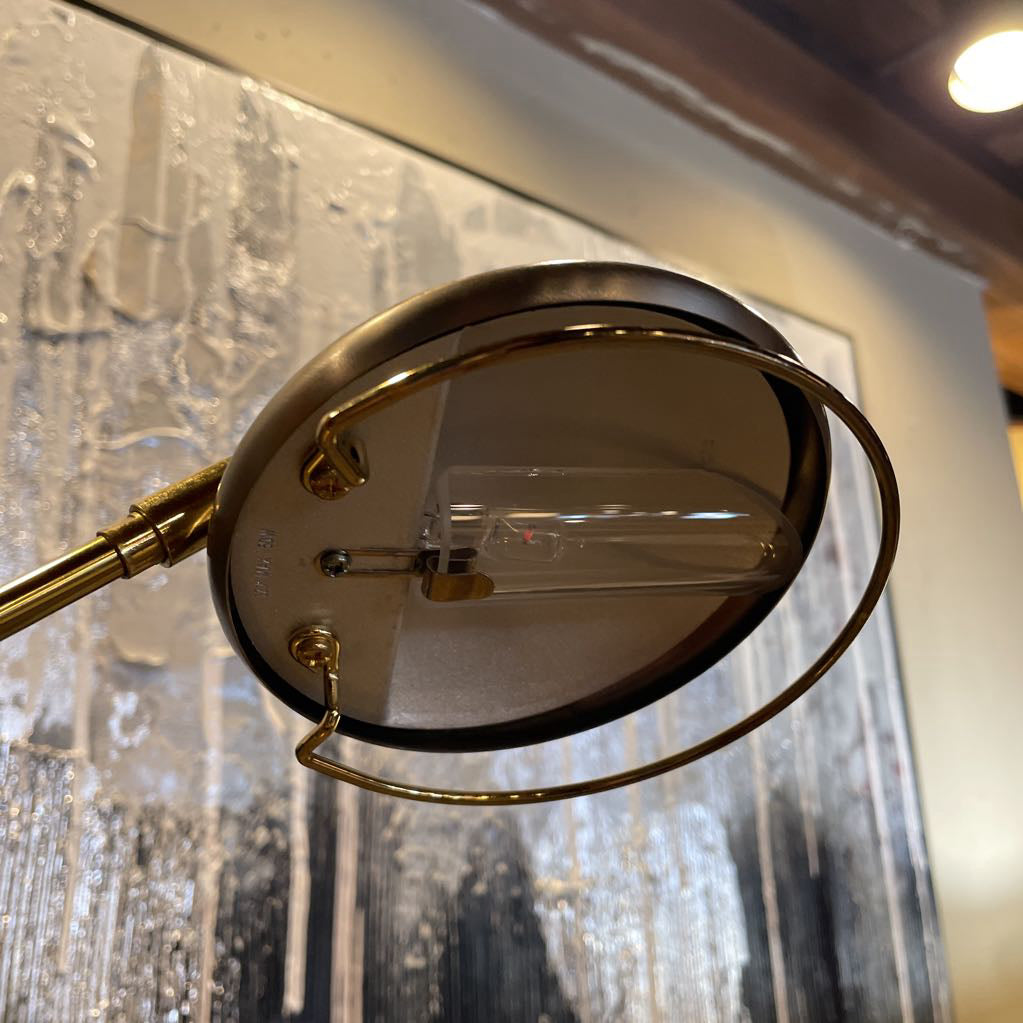 Space Age Golden Floor Lamp