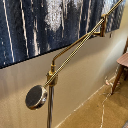 Space Age Golden Floor Lamp