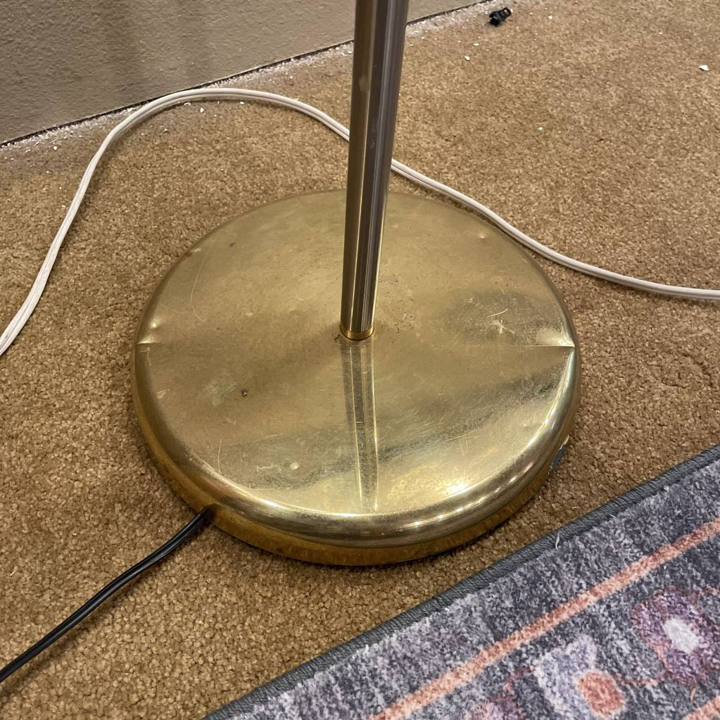 Space Age Golden Floor Lamp