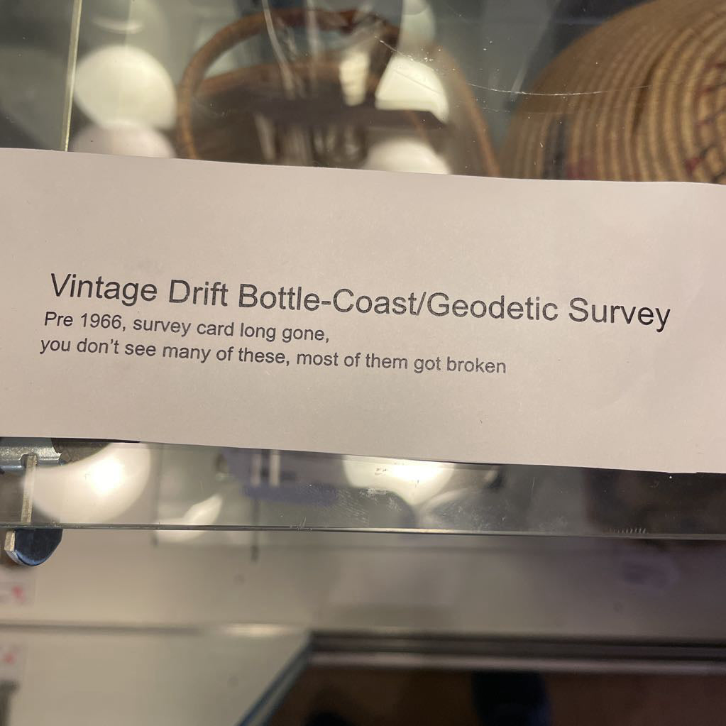 Coast and Geodetic Survey Drift Bottle