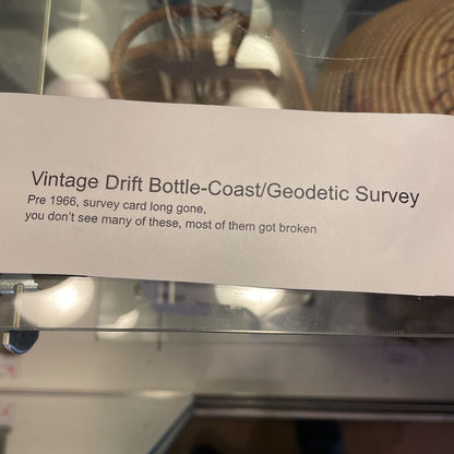 Coast and Geodetic Survey Drift Bottle