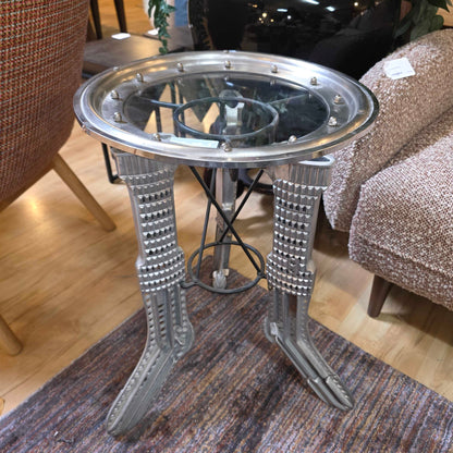 Brian Swanson "Ballerina Table" Found Metal Objects Side Table