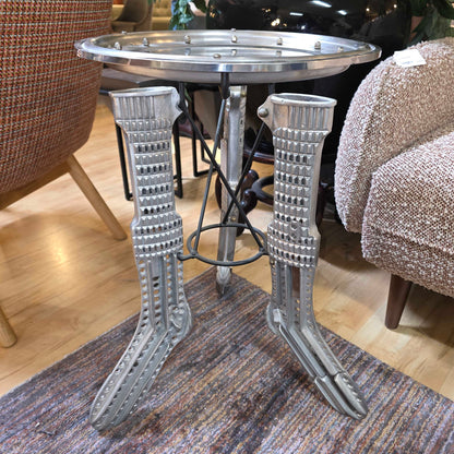 Brian Swanson "Ballerina Table" Found Metal Objects Side Table