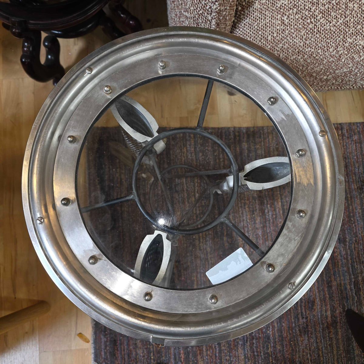 Brian Swanson "Ballerina Table" Found Metal Objects Side Table