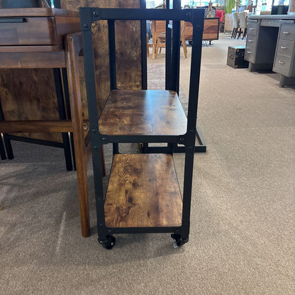Industrial Style Small Shelf Cart