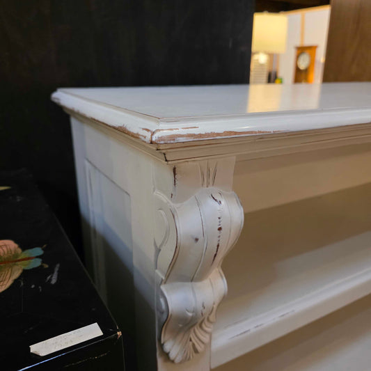 White 3 Drawer 3 Tier Bookshelf