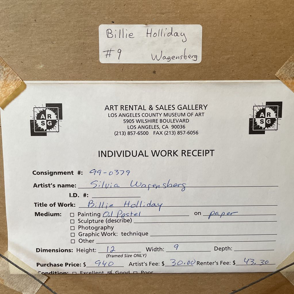 Billie Holiday by Silvia Wagensberg