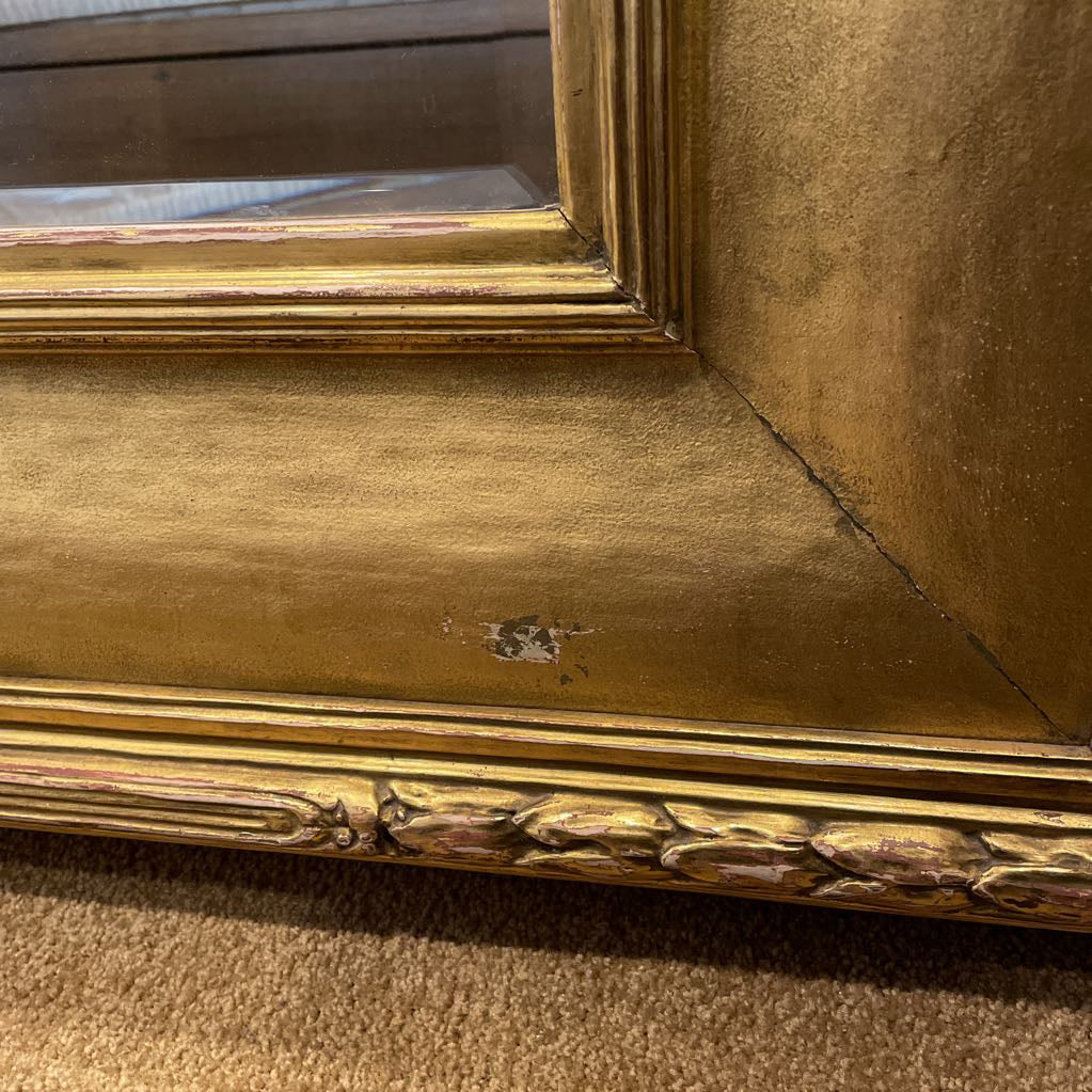 Antique Gold Beveled Mirror