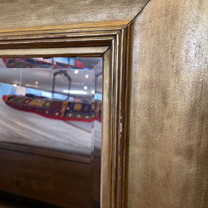 Antique Gold Beveled Mirror