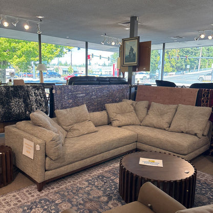 Clallam Grey RAF Chaise Sofa