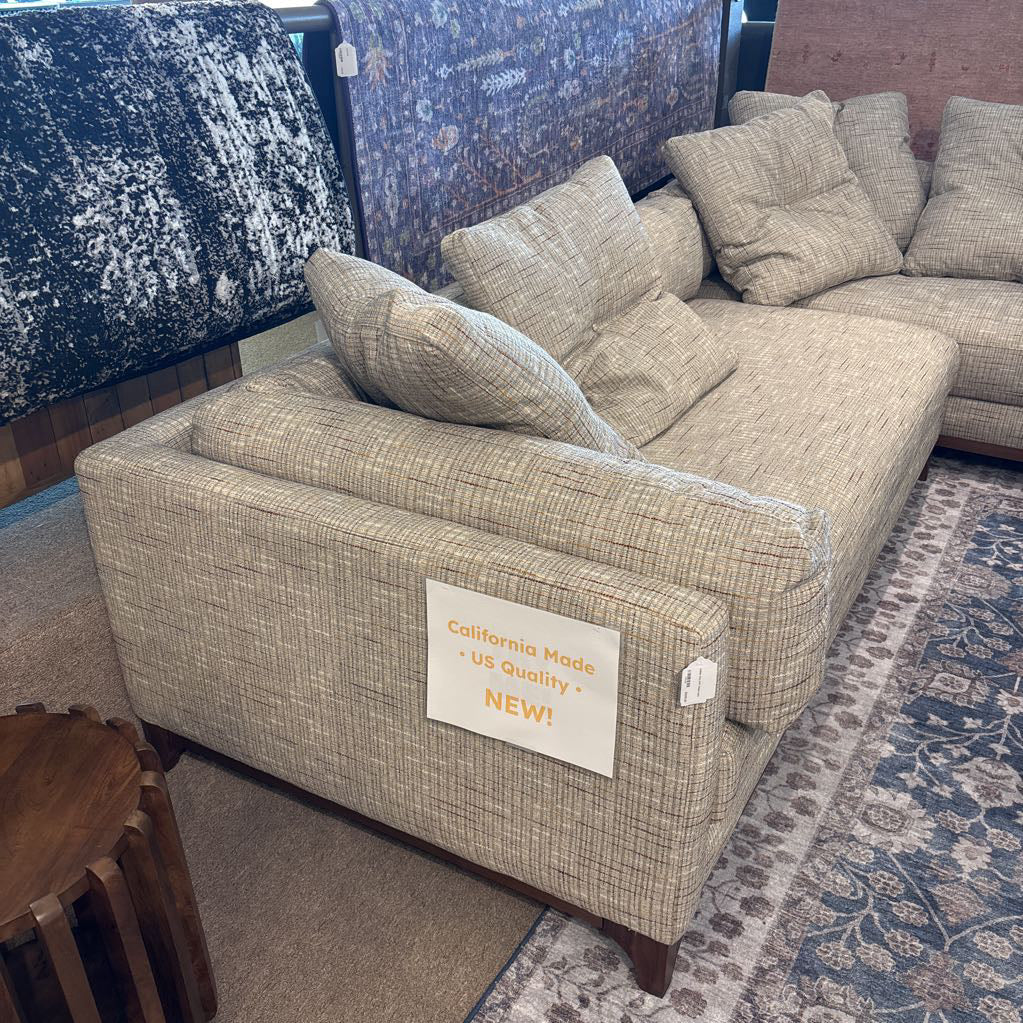 Clallam Grey RAF Chaise Sofa